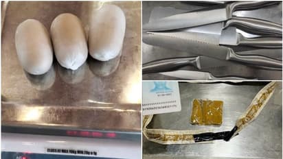 സ്വര്‍ണ്ണക്കടത്തിന് പുതുവഴികള്‍, കറിക്കത്തിയുടെ രൂപത്തില്‍ വരെ സ്വര്‍ണ്ണം; യുവതിയുള്‍പ്പെടെ 4 പേര്‍ പിടിയില്‍