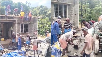 പണി തടയുമെന്ന് സിഐടിയു, പ്രവർത്തകര് തമ്പടിച്ചു; നാട്ടുകാരായ 25ഓളം പേർ ചേർന്ന് വീടിന്റെ വാർക്കപ്പണി നടത്തി