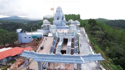 ಶೃಂಗೇರಿಯ ಮಾರುತಿ ಬೆಟ್ಟದಲ್ಲಿ 32 ಅಡಿ ಎತ್ತರದ ಶಂಕರ ಪ್ರತಿಮೆ ಅನಾವರಣ!