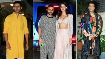 Sara Ali Khan's Diwali party: Ananya Panday, Aditya Roy Kapur and others slay traditional attires (photos)