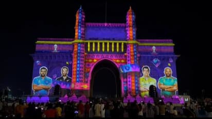 CWC 2023 and Diwali: தீபாவளி கொண்டாட்டம்: உலகக் கோப்பைக்காக ஜொலிக்கும் கேட்வே ஆஃப் இந்தியா!