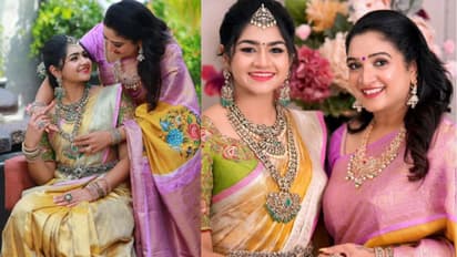 விஜயகுமார் பேத்திக்கு திருமணம்.. மணப்பெண்ணை உற்சாகமாக வரவேற்ற குடும்பம்.. வைரல் வீடியோ..