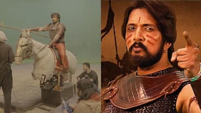 ಬಿಳಿ ಕುದುರೆ ಏರಿ ಬಂದ ಕಿಚ್ಚ: ಬಾದ್ ಷಾ ಸುದೀಪ್ ಕುದುರೆ ಸವಾರಿ ಸಿನಿಮಾಗಾ.? ಜಾಹೀರಾತಿಗಾ.?