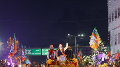 PM Narendra Modi roadshow in Indore
