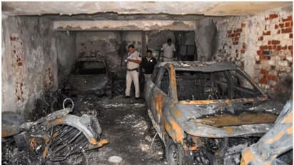 ബഹുനില കെട്ടിടത്തിന് തീപിടിച്ചു, 3 വയസ്സുകാരിയെ പുതപ്പിൽ പൊതിഞ്ഞ് താഴേക്കെറിഞ്ഞ് പിതാവ്, പിന്നാലെ കുടുംബവും