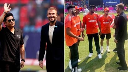 ODI World Cup 2023: David Beckham interacts with Tendulkar, Indian players ahead of semifinal clash vs NZ