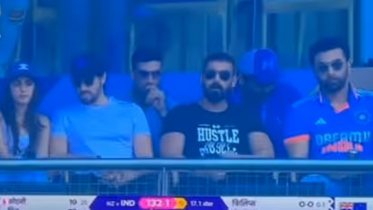 ICC Cricket World Cup 2023: Ranbir Kapoor, Siddharth Malhotra, Kiara Advani, John Abram grace Wankhede