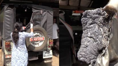 കഞ്ചാവുമായി പൊക്കി, ഒരു വർഷം പകയോടെ കാത്തിരുന്നു; എക്സൈസ് ജീപ്പിന് തീയിട്ട് യുവാവ്, പൊക്കി പൊലീസ്