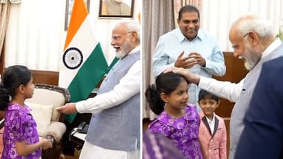 PM Modi charms children, shows coin trick in candid interaction (WATCH)