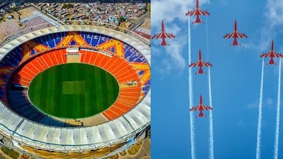 India vs Australia: IAF's Suryakiran team rehearses for air show ahead of WC final in Ahmedabad (WATCH)