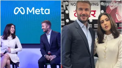 David Beckham converses with Sara Ali Khan; calls her "brilliant" post-meet