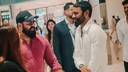 അപ്രതീക്ഷിതം ഈ കൂടിക്കാഴ്ച; 'എബ്രാം ഖുറേഷി'യും 'ക്യാപ്റ്റന് മില്ലറും' ഒറ്റ ഫ്രെയ്മില്