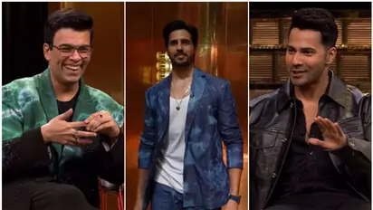 Koffee With Karan 8: Varun Dhawan labels Karan Johar 'ghar tode'; Siddharth Malhotra laughs awkwardly