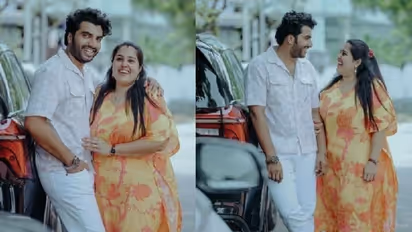 'ചിരിയോ ചിരി'യുമായി അനൂപ് കൃഷ്ണനും ഐശ്വര്യയും, വൈറലായി ചിത്രങ്ങൾ