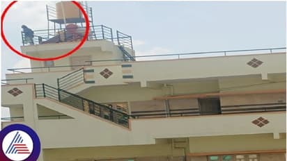 ಬಿಜೆಪಿ ಮುಖಂಡನ ಮೇಲೆ ಪ್ರೀತಿ ವಂಚನೆ ಆರೋಪ, ಪ್ರಿಯತಮನ ಮನೆಮೇಲೆ ಹತ್ತಿ ಹೈಡ್ರಾಮಾ ಮಾಡಿದ ಯುವತಿ