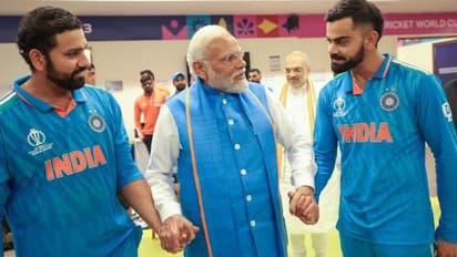 PM Modi consoles Rohit Sharma and Virat Kohli after defeat at World Cup final; see pictures