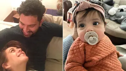 Yuvraj Singh, Hazel Keech share heartfelt note, cute photo as daughter Aura turns 4 months old; Read