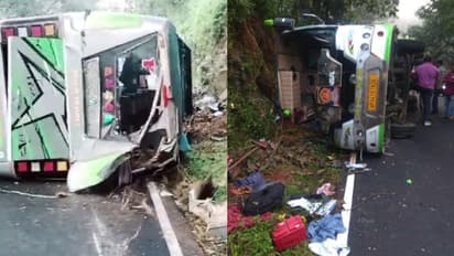 Kerala: Bus carrying Sabarimala pilgrims overturns in Pathanamthitta; 7 injured