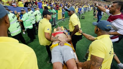 കൂവല്, പോര്വിളി, ഒടുവില് ബ്രസീല്-അര്ജന്റീന ആരാധകരുടെ കൂട്ടയടി; കിക്കോഫ് വൈകി, കളംവിട്ട് മെസിയും സംഘവും