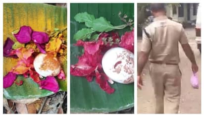 വാഴയിലയിൽ കോഴിമുട്ട! കൂടോത്രം ഫലിക്കുമെന്ന പേടി, നെഞ്ചിടിച്ച് ബ്ലോക്ക് അംഗവും കുടുംബവും; കൈമലർത്തി പൊലീസ്