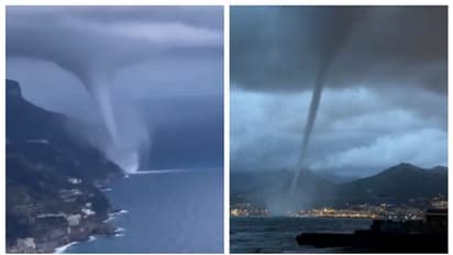 ഇറ്റാലിയന്‍ തീരത്ത് പടുകൂറ്റന്‍ വാട്ടര്‍സ്‌പൗട്ട്, ഭയന്ന് തീരദേശക്കാര്‍; വീഡിയോ വൈറല്‍ ! 