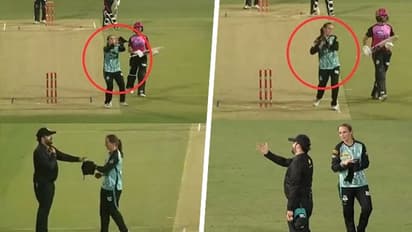 WBBL 2023: Brisbane Heat penalized 5 runs as player grabs ball with towel (WATCH)
