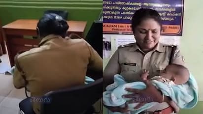 సెల్యూట్ తల్లీ.. వలస కార్మికురాలి బిడ్డకు పాలిచ్చి మానవత్వం చాటుకున్న మహిళా పోలీసు