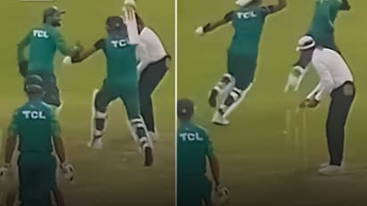 ഔട്ടാക്കാന് ശ്രമിച്ചത് ബാബറിന് പിടിച്ചില്ല! റിസ്വാനെ ബാറ്റുകൊണ്ട് അടിക്കാന് ഓടി താരം - രസകരമായ വീഡിയോ