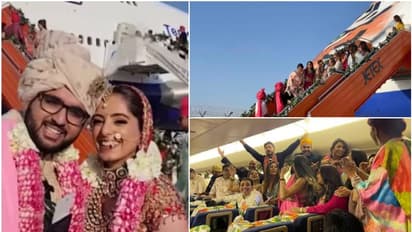 ചരിത്രം ആവർത്തിച്ചു, വരനും വധുവും 'എയറില്'! മൂന്ന് മണിക്കൂർ, 30,000 അടി ഉയരെ, വൈറലായി വിവാഹ വീഡിയോ