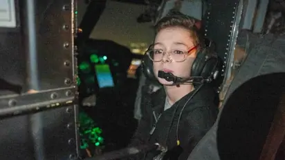 WATCH: Footage of 9-year-old Israeli boy's helicopter journey to freedom after 49 days in Hamas captivity
