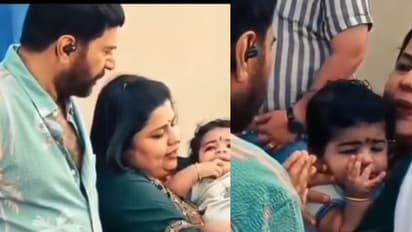 കുഞ്ഞ് കേദാറിനോട് കുശലം പറഞ്ഞും കൊഞ്ചിഞ്ചും മമ്മൂട്ടി- ഹൃദ്യം വീഡിയോ