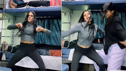 Viral Video: Woman's dance on Bhojpuri song inside packed train draws criticism (WATCH)