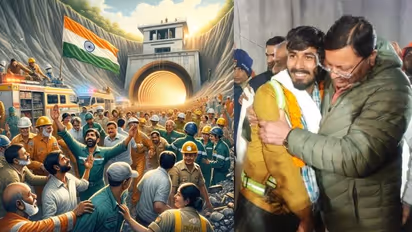 'Bharat Mata Ki Jai': India cheers safe evacuation of 41 workers from Silkyara tunnel after 17 days (WATCH)