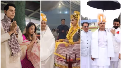 Randeep Hooda, Lin Laishram wedding photos and videos: Couple got married in Meitei traditions