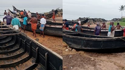 അപ്രതീക്ഷതമായി കടൽ കലിപൂണ്ടു, തീരത്തെ വള്ളങ്ങൾ കൂട്ടിയിടിച്ച് തകര്ന്നു, പനത്തുറയിൽ വ്യാപക നാശം