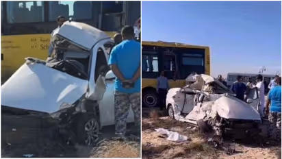 സ്കൂൾ ബസും കാറും കൂട്ടിയിടിച്ച് മൂന്ന് വിദ്യാർഥിനികൾ സൗദിയിൽ മരിച്ചു; ഡ്രൈവർമാർക്ക് പരിക്ക്