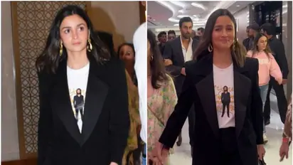 Alia Bhatt wears Ranbir Kapoor’s Animal character t-shirt, netizens say 'Copying Deepika Padukone'