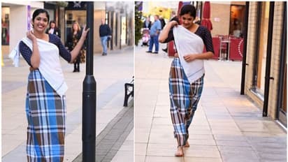 ലുങ്കിയും ബ്ലൗസും ധരിച്ച് ലണ്ടന് തെരുവില് മലയാളി പെണ്കുട്ടി; സോഷ്യല് മീഡിയയില് വൈറലായി ചിത്രങ്ങള്