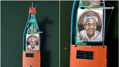 'ഇത്തരമൊന്ന് ആദ്യം'; 38തരം മത്സ്യങ്ങള് ഉപയോഗിച്ച് മുഖ്യമന്ത്രിയുടെ ചിത്രം നിർമ്മിച്ച് ഡാവിഞ്ചി സുരേഷ്