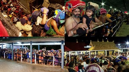 ശബരിമല ദര്ശനത്തിന് ഏഴ് മണിക്കൂറോളം ക്യൂ, തിരക്ക് കൂടി,പൊലീസിന്റെ നടപടികള്ക്കെതിരെ വ്യാപക പരാതി