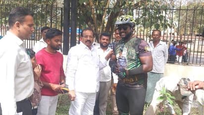 ಪುನೀತ್ ಅಭಿಮಾನಿಯಿಂದ ವಿಶ್ವ ಸೈಕಲ್ ಪ್ರವಾಸ