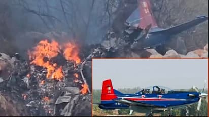 ವಾಯುಸೇನೆಯ ತರಬೇತಿ ವಿಮಾನ ಪತನ : ಇಬ್ಬರು ಪೈಲಟ್ಗಳ ದಾರುಣ ಸಾವು