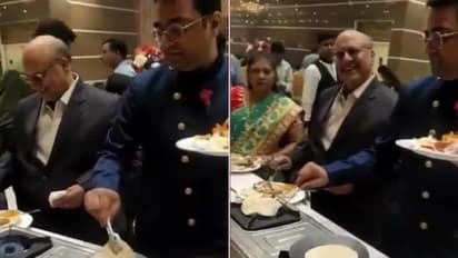 കല്യാണ റിസപ്ഷനിലെ വ്യത്യസ്തമായ ഫുഡ് സ്റ്റാള്; അയ്യോ വേണ്ടെന്ന് കമന്റുകള്...