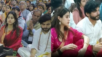 Janhvi Kapoor, Shikhar Pahariya and director Atlee visit Ujjain's Mahakaleshwar temple