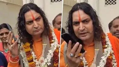 Viral Video: Newly elected BJP MLA Swami Balmukund Acharya orders removal of non-veg shops in Hawa Mahal