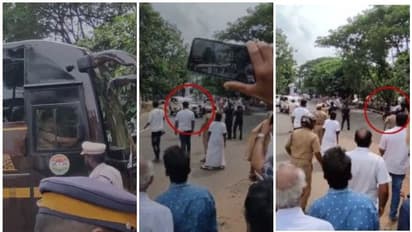 നവ കേരള ബസിന്റെ പൈലറ്റ് വാഹനമിടിച്ച് യുവാവിന് പരിക്ക്