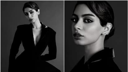 Khushi Kapoor raises temperature as she dazzles in thigh-slit black dress, see pictures