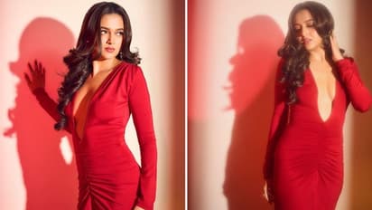 In pictures: Tejasswi Prakash looks 'Red Hot' in a stunning bodycon dress 