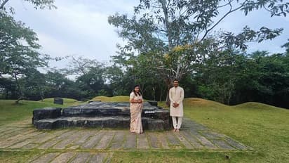 ಮಂತ್ರಮಾಂಗಲ್ಯ ಬಳಿಕ ಪತಿಯ ಜೊತೆಗೆ ಕುವೆಂಪು ಹುಟ್ಟೂರು ಕುಪ್ಪಳ್ಳಿಯಲ್ಲಿ ಕಾಣಿಸಿಕೊಂಡ ನಟಿ ಪೂಜಾ ಗಾಂಧಿ