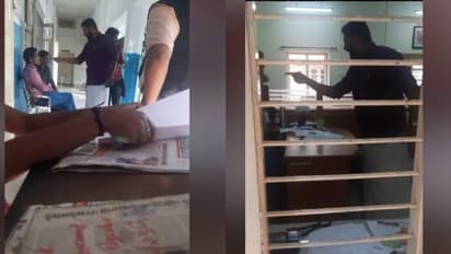 വനിതാ പോളിടെക്നിക് കോളേജിൽ കയറി കെഎസ്യു നേതാവിന്റെ ഭീഷണി, ജീവനക്കാർക്ക് ചീത്തവിളി, വീഡിയോ പുറത്ത്